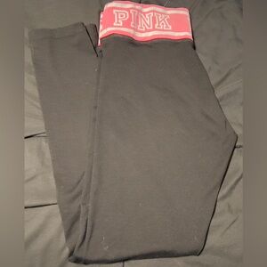 Black and Pink VS leggings